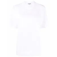 ganni t-shirt en coton biologique - blanc