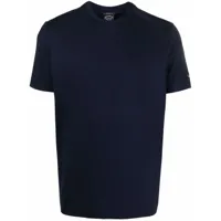 paul & shark t-shirt à patch logo - bleu