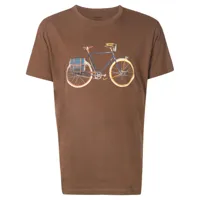 osklen t-shirt imprimé à manches courtes - marron