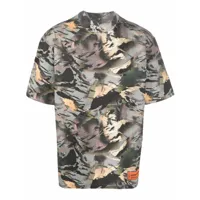 heron preston t-shirt à imprimé camouflage - vert