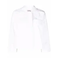baum und pferdgarten chemise en coton biologique à volants - blanc