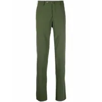 pt torino pantalon chino à coupe slim - vert