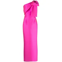 sachin & babi robe longue bonnie asymétrique à une épaule - rose