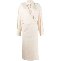 lemaire robe-chemise twisted - blanc