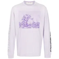 1017 alyx 9sm t-shirt à imprimé graphique - violet