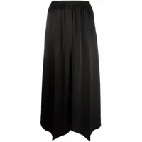 nanushka jupe mi-longue à ourlet asymétrique - noir