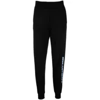 karl lagerfeld pantalon de jogging future à logo imprimé - noir