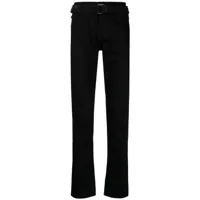 off-white jean skinny à ceinture industrielle - noir