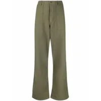 r13 pantalon ample à taille basse - vert