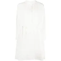 see by chloé robe-chemise à broderies - blanc