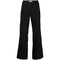 valentino garavani pre-owned pantalon de tailleur à bandes en dentelle (années 2010) - noir