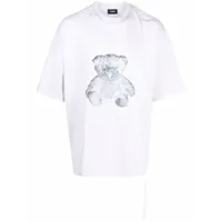 we11done t-shirt à imprimé teddy - gris