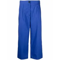 woolrich pantalon de tailleur à coupe courte - bleu