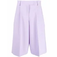 alessandro vigilante pantalon de tailleur à coupe courte - violet