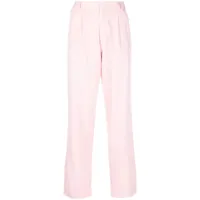 versace pre-owned pantalon droit à taille haute (années 1990) - rose