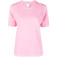 bottega veneta t-shirt à détails de coutures - rose
