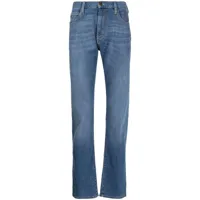 emporio armani jean à coupe droite - bleu