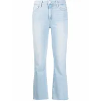 paige jean à coupe courte - bleu