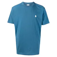 marcelo burlon county of milan t-shirt à logo imprimé - bleu