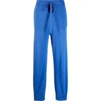 p.a.r.o.s.h. pantalon droit à taille haute - bleu