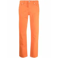 frame jean droit le slouch à taille mi-haute - orange