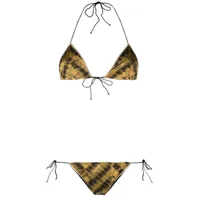 oséree bikini tie-dye à dos-nu - or