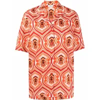 etro chemise imprimée en coton - orange