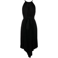 alexandre vauthier robe asymétrique à design plissé - noir
