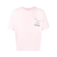 natasha zinko t-shirt à imprimé graphique - rose