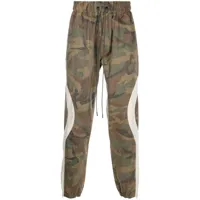 mostly heard rarely seen pantalon de jogging fuselé à motif camouflage - marron