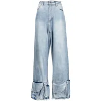 natasha zinko jean à poches cargo - bleu