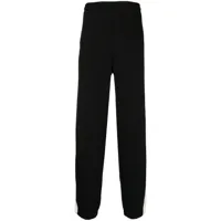 dunhill pantalon à bandes contrastantes - noir