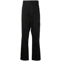 dunhill pantalon à poches cargo - noir