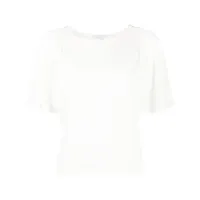 patrizia pepe t-shirt ample à manches courtes - blanc