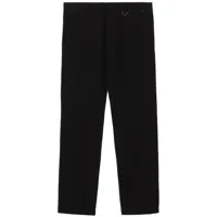 burberry pantalon de costume à coupe droite - noir