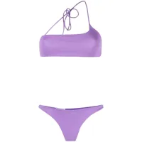 the attico bikini asymétrique à une épaule - violet