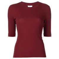 rosetta getty t-shirt à manches crop - rouge
