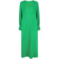 valentino garavani robe longue à col v - vert