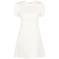 valentino garavani robe courte trapèze à détail de nœud - blanc