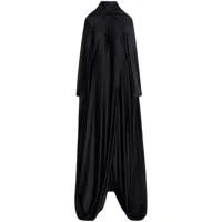 balenciaga robe longue à design drapé - noir