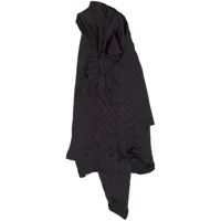 balenciaga robe mi-longue à design asymétrique - noir