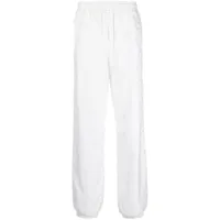 misbhv pantalon de jogging imprimé à taille élastiquée - blanc