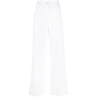 patou pantalon ample à taille haute - blanc