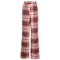 olympiah pantalon taille-haute à carreaux - rouge