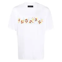 amiri t-shirt à fleurs - blanc