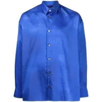 etudes chemise à fini satiné - bleu