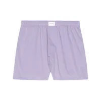 balenciaga short à taille élastiquée - violet