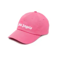 palm angels casquette en coton à logo brodé - rose
