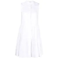 blanca vita robe-chemise en coton à volants superposés