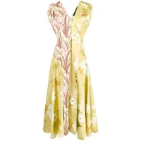 colville robe expressionist à fleurs - jaune
